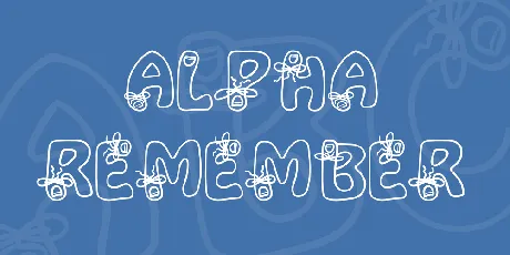 Alpha Remember font