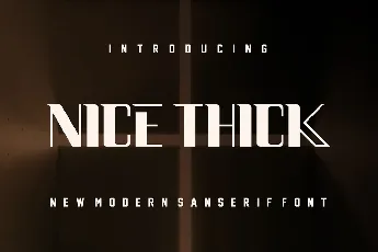 Nice Thick font