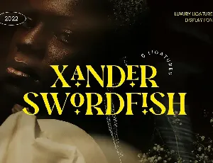 Xander Swordfish font