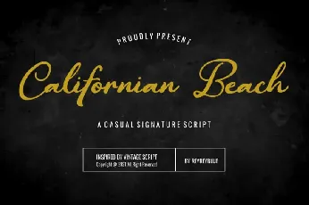 Californian Beach Script font