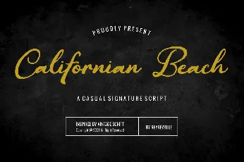 Californian Beach Script font