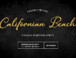 Californian Beach Script font