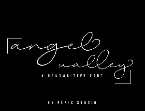 Angel Valley Handwritten Signature font