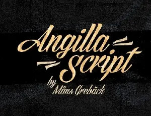 Angilla Bold Script font