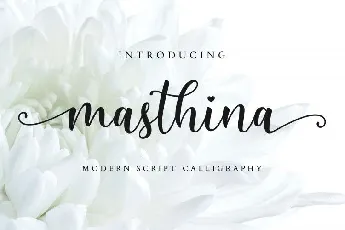 Masthina Modern Script font