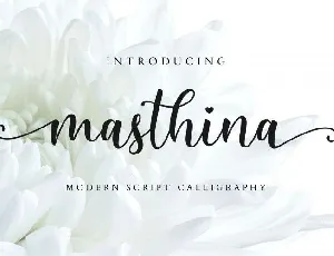 Masthina Modern Script font