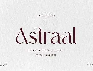 Astraal font