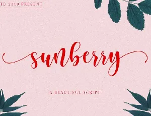 Sunberry Script font