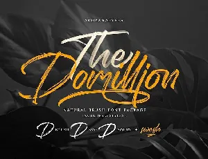 The Domillion Brush font