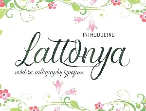 Lattonya font