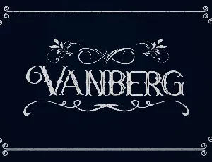 Vanberg font