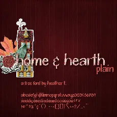 Home & Hearth font