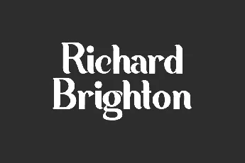 RichardBrighton Demo font