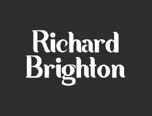 RichardBrighton Demo font