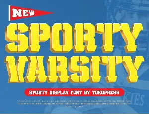 Sporty Varsity font