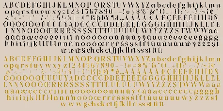 British Classical Demo font