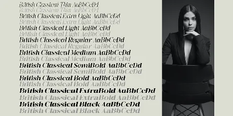 British Classical Demo font