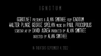 Ignotum font