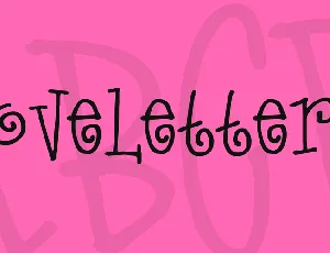 LoveLetters font