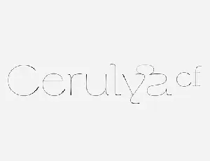 Cerulya CF Family font