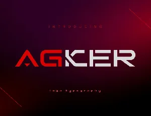 Agker font