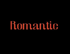 Romantic Sans Serif font