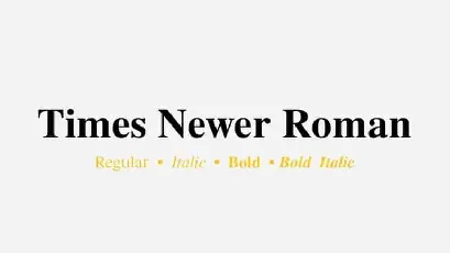 Times Newer Roman Serif font