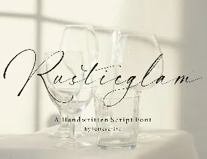 Rusticglam font