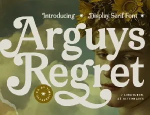 Arguys Regret Serif font