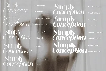 Simply Conception font