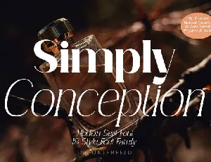 Simply Conception font