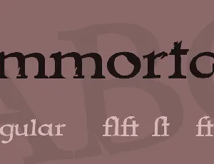 Immortal font