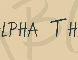 Alpha Thin font