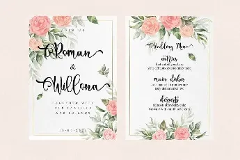 Mother Love Calligraphy font