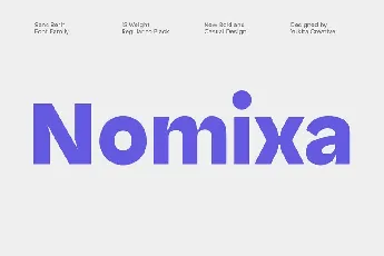 Nomixa Family font