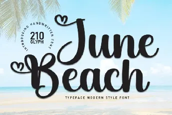 June Beach Script font