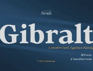 Gibralt DEMO font