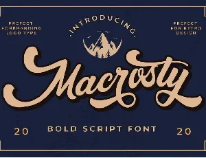 Macrosty font