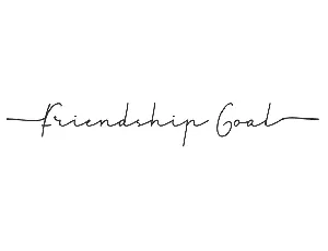 Friendship Goal Demo font