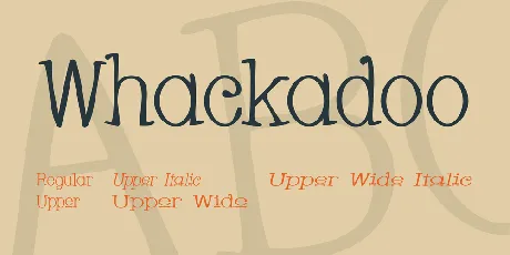 Whackadoo font