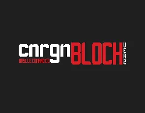 CNRGN Block V2 font