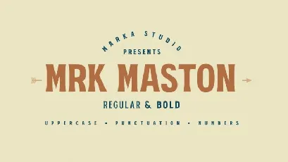 MRK Maston font