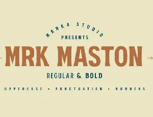 MRK Maston font