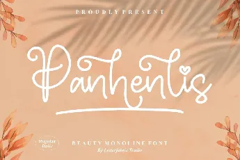 Panhenlis â€“ Beauty Monoline font