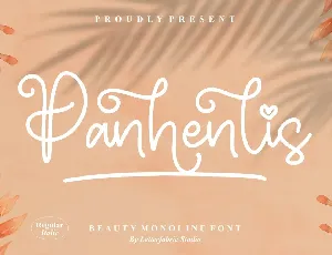 Panhenlis â€“ Beauty Monoline font