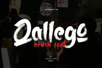 Qallego Brush font