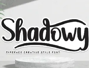 Shadowy Brush font