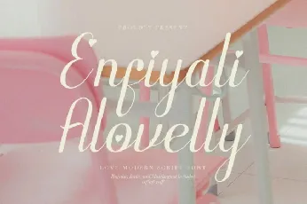 Enfiyali Alovelly font