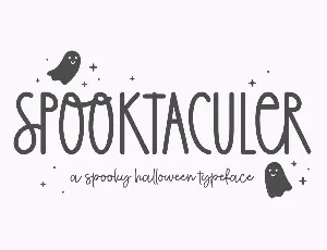 Spooktaculer font