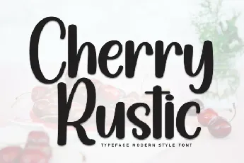 Cherry Rustic Display font